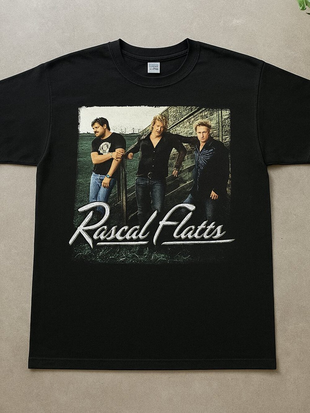 Rascal Flatts Graphic Tee | Country Music Band Black T-Shirt | Vintage Concert